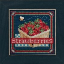 Набор для вышивания "Strawberries//Клубника" Mill Hill MH141613