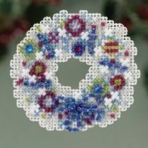 Набор для вышивания "Crystal Wreath//Хрустальный венок" Mill Hill MH183301