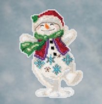 Набір для вишивання "Snowman Dancing//Танцюючий Сніговик" Mill Hill JS201613