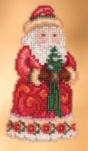Набір для вишивання "Cheer Christmas Santa//Веселий Різдвяний Санта" Mill Hill JS203102
