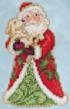 Набір для вишивання "Best Friend Santa//Найкращий друг Санты" Mill Hill JS205106