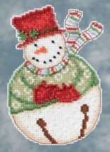 Набор для вышивания "Jangle Snowbell//Снеговик" Mill Hill DM204102