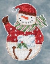 Набор для вышивания "Flurry Snowbell//Снеговик" Mill Hill DM204104