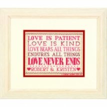 Набор для вышивания крестом "Любовь - терпение//Love Is Patient" DIMENSIONS 70-65144