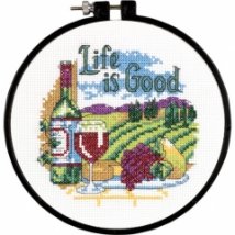 Набор для вышивания крестом "Жизнь хороша//Life is Good" DIMENSIONS 72-73545
