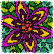 Набор для ковровой техники "Красочный цветок//Colorful Flower" DIMENSIONS 72-74999