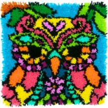 Набор для ковровой техники "Красочная сова//Colorful Owl" DIMENSIONS 72-75001