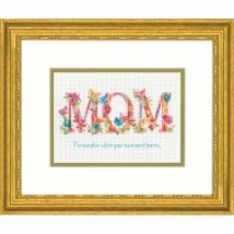 Набір для вишивання хрестиком "Мама//Mom" DIMENSIONS 70-65180