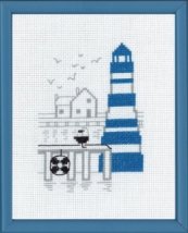 Набор для вышивания "Голубой маяк (Blue lighttower)" PERMIN