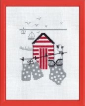 Набор для вышивания "Красный пляжный домик (Red house)" PERMIN