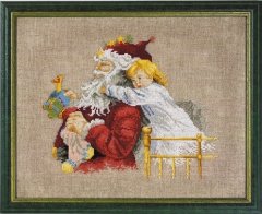 Набор для вышивания "Санта Клаус и ребенок (Santa with Child)" PERMIN