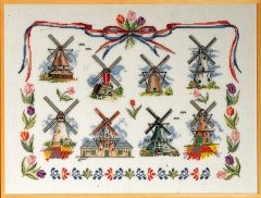 Набор для вышивания "Голландские мельницы (Dutch Windmills)" PERMIN