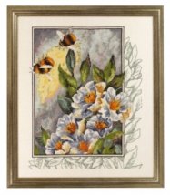 Набір для вишивання "Бджілки в квітах (Bee in flowers)" PERMIN