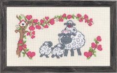 Набор для вышивания "Овечья семья (Sheep family)" PERMIN