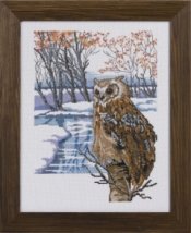 Набор для вышивания "Сова (Horned owl)" PERMIN