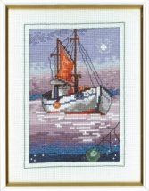 Набір для вишивання з рамков "Риболовецьке судно (Fishing vessel)" PERMIN