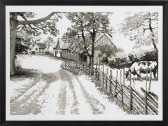 Набір для вишивання "Ферма. Монохром. (Monochrome farm)" PERMIN