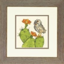 Набір для вишивання хрестиком "Колюча сова//Prickly Owl" DIMENSIONS 70-65184