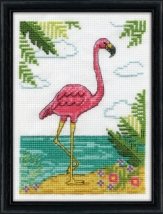 Набір для вишивання хрестиком "Flamingo//Фламінго" Design Works