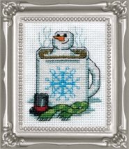Набор для вышивания крестом "Cocoa Snowman//Какао снеговик" Design Works