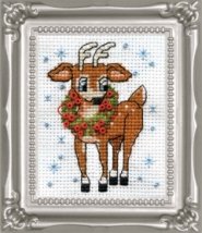 Набор для вышивания крестом "Reindeer//Олень" Design Works
