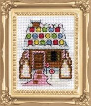 Набор для вышивания крестом "Gingerbread House//Пряничный домик" Design Works