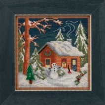 Набор для вышивания " Christmas Cabin//Рождественский домик" Mill Hill MH141834