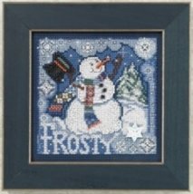 Набір для вишивання "Frosty Snowman//Морозний Сніговик" Mill Hill MH140304