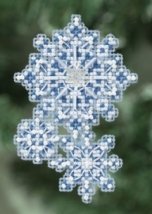 Набір для вишивання "Snowflakes//Сніжинки" Mill Hill MH180303