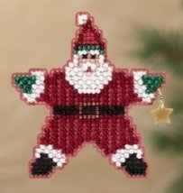Набор для вышивания "Star Santa//Санта звезда" Mill Hill MH181301