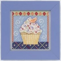 Набор для вышивания "Vanilla Cupcake//Ванильный кекс" Mill Hill MH141101