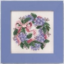 Набір для вишивання "Hydrangea Wreath//Вінок гортензії" Mill Hill MH140104