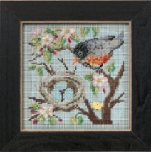 Набор для вышивания "Spring Robin//Весенний Робин" Mill Hill MH145103