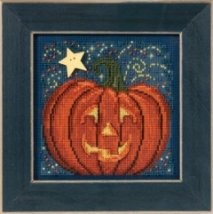 Набор для вышивания "Midnight Pumpkin//Полуночная тыква" Mill Hill MH143206