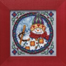Набор для вышивания "Northern Snowman//Северный снеговик" Mill Hill JS149101
