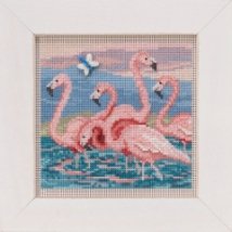 Набор для вышивания "Flamingos//Фламинго" Mill Hill MH141916