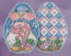 Набір для вишивання "Bluebird Egg//Пташеня" Mill Hill JS181816