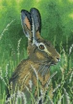 Набор для вышивания крестом "Заяц//Hare" Heritage Crafts