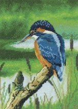 Набір для вишивання хрестиком "Зимородок//Kingfisher" Heritage Crafts