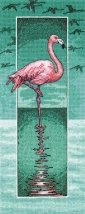 Набор для вышивания крестом "Фламинго//Flamingo" Heritage Crafts