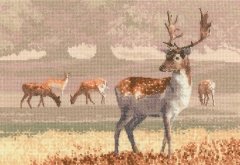 Набір для вишивання хрестиком "Заповідник оленів//Deer Park" Heritage Crafts