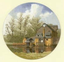 Набор для вышивания крестом "Водяная мельница//Watermill" Heritage Crafts