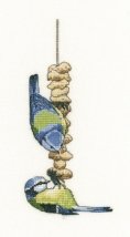 Набір для вишивання хрестиком "Голубі синички//Blue Tits" Heritage Crafts
