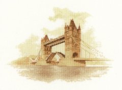 Схема для вышивания крестом "Тауэрский мост//Tower Bridge" Heritage Crafts