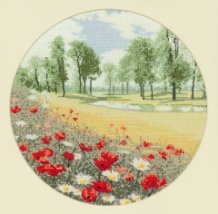 Схема для вышивания крестом "Летняя лужайка//Summer Meadow" Heritage Crafts