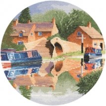 Схема для вышивания крестом "Отражение в канале//Canal Reflections" Heritage Crafts