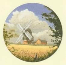 Схема для вышивания крестом "Кукурузная мельница//Corn Mill" Heritage Crafts