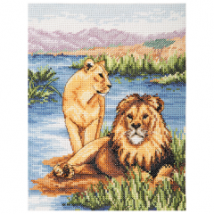 Набор для вышивания "Львы (Lions)" ANCHOR