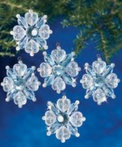 Набір для бісероплетіння "Filigree Snowflake//Філігранні сніжинки" The Beadery