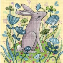 Набор для вышивания крестом "Заяц//Hare" Heritage Crafts